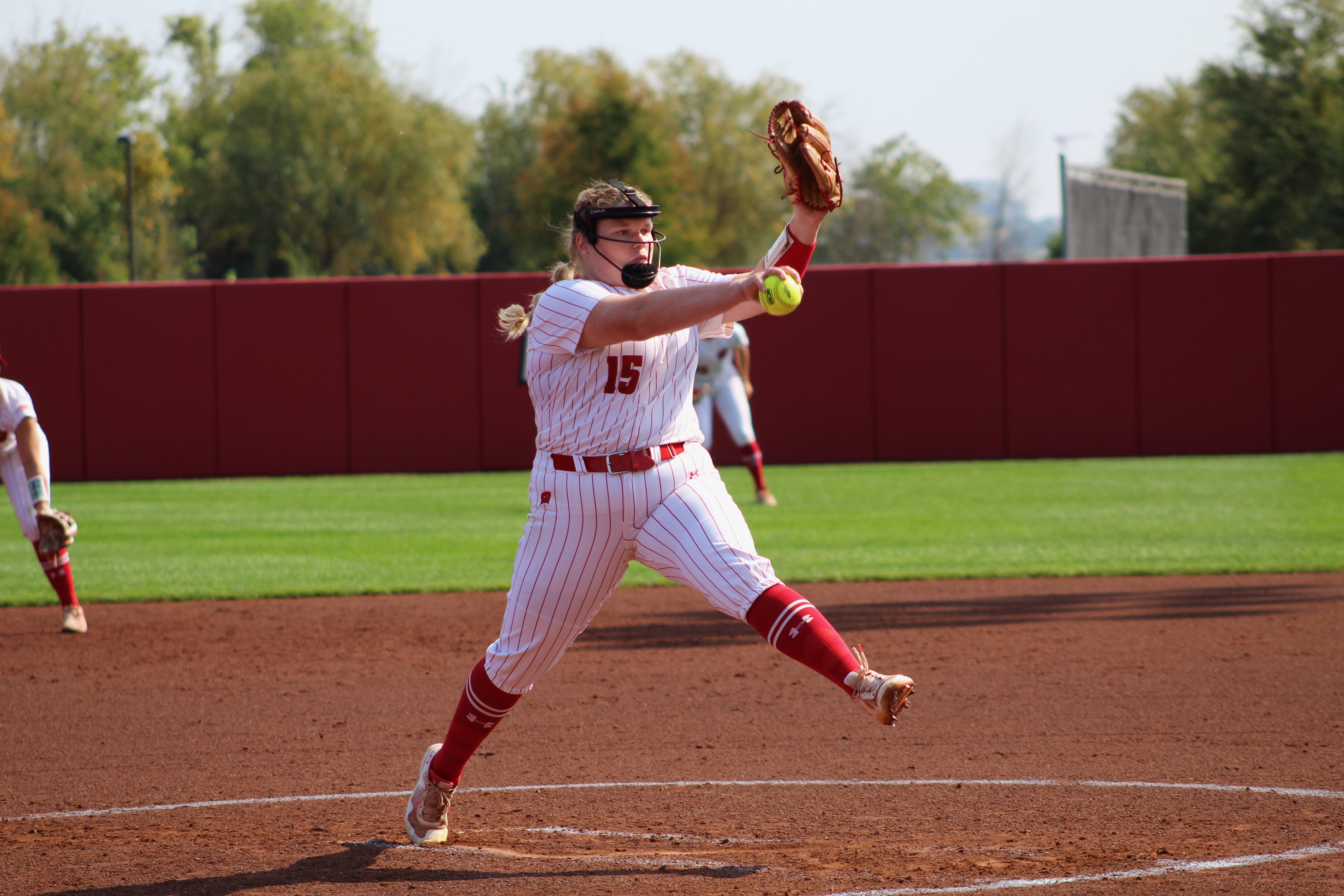 Gabi Salo throws a pitch during a fall game against Loyola Chicago (9.23.23).